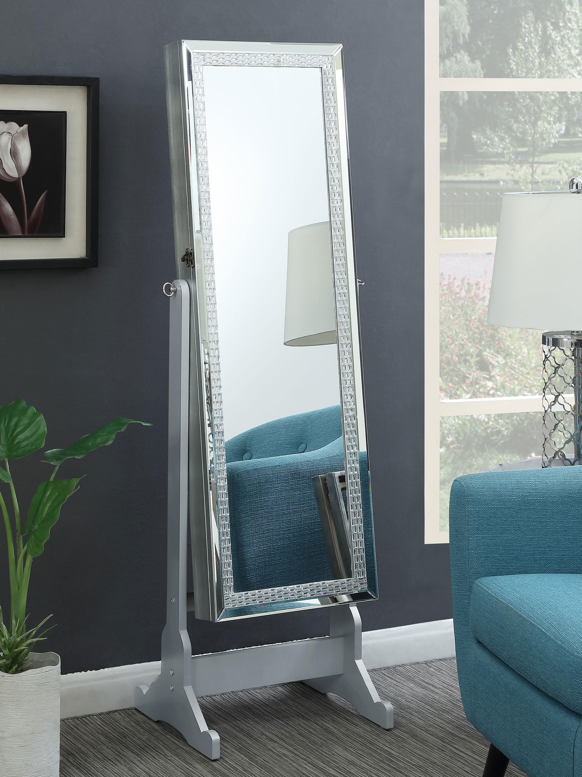 Amazon.com: Coaster Home Furnishings - Elle - Wood - Cheval Mirror